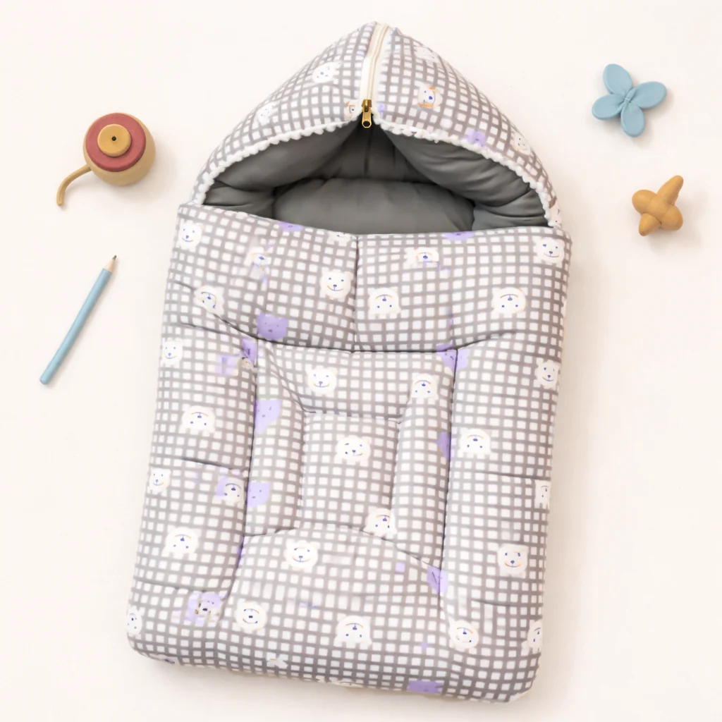 Baby Carry Nest Bear Grey - Sunshine