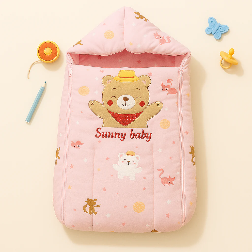 Baby Carry Nest Bear Pink - Sunshine
