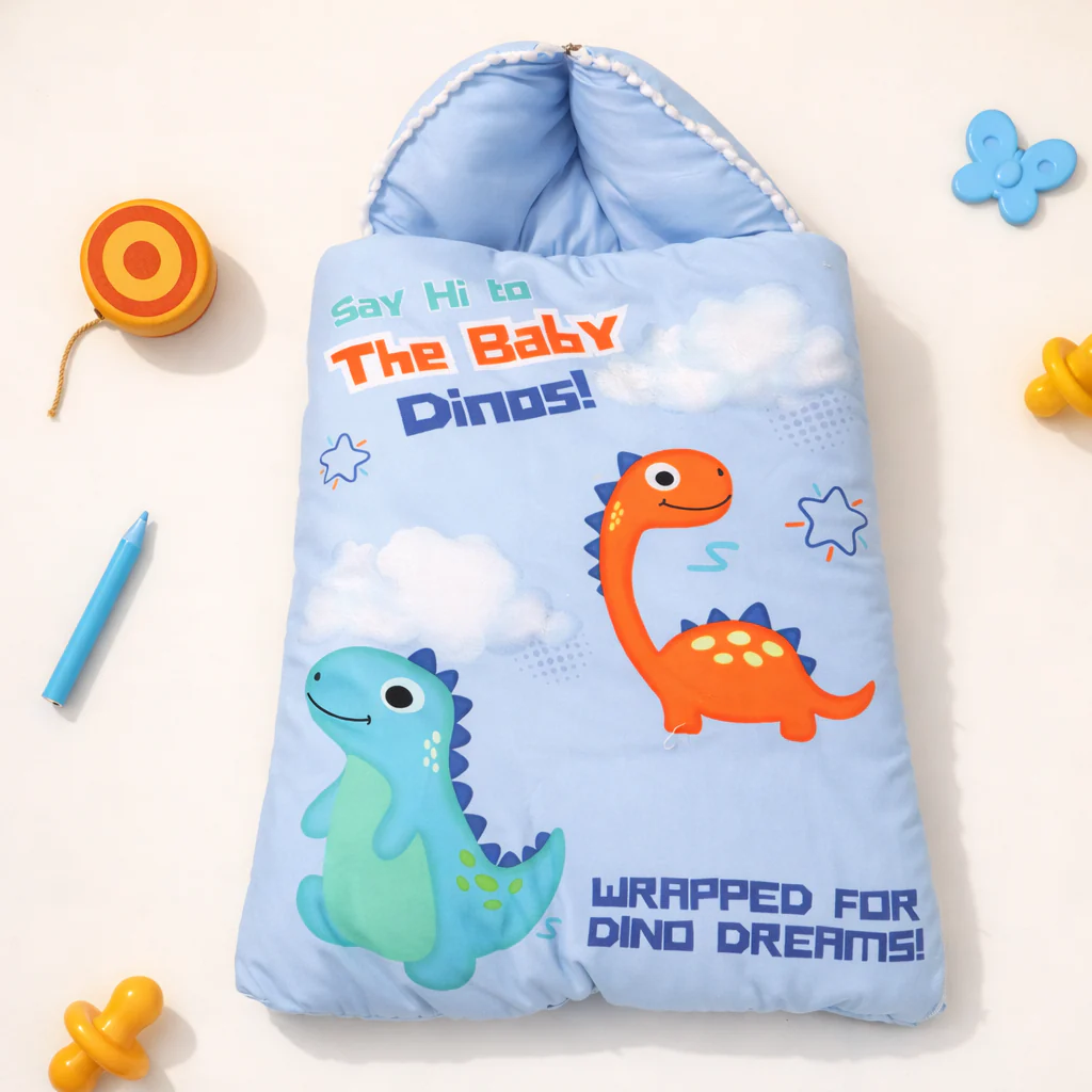 Baby Carry Nest Dino Blue - Sunshine