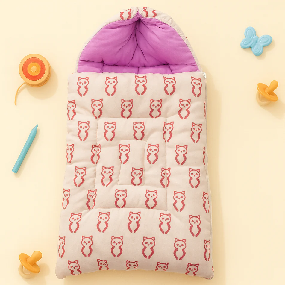 Baby Carry Nest Panda Baby Pink - Sunshine