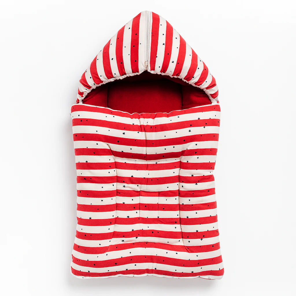 Baby Carry Nest Star Stripes Red - Sunshine