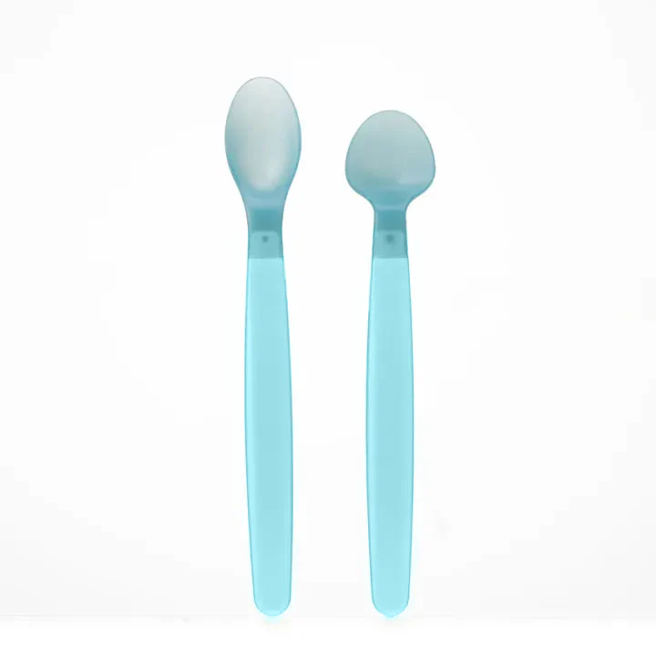 Baby Color Changing Feeding Spoon Blue - Sunshine