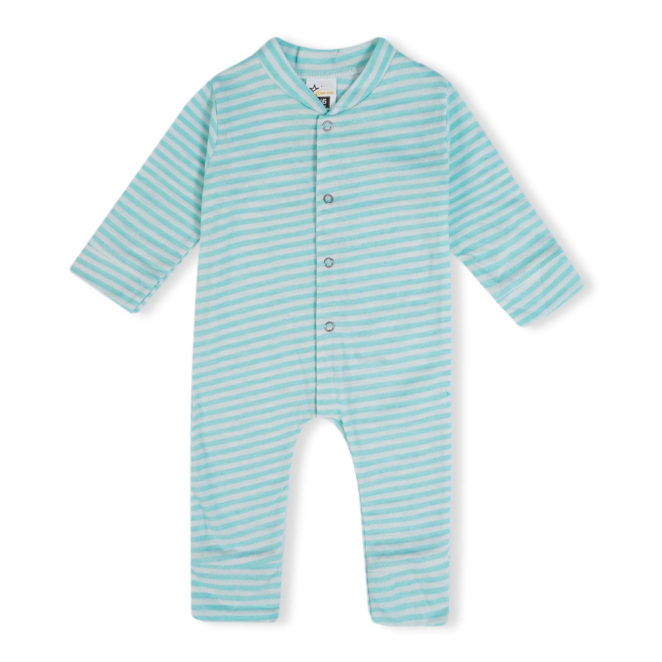 Baby Cotton Full Body Sleepsuit Pack Of 2 Bear Green - Sunshine - Image 7