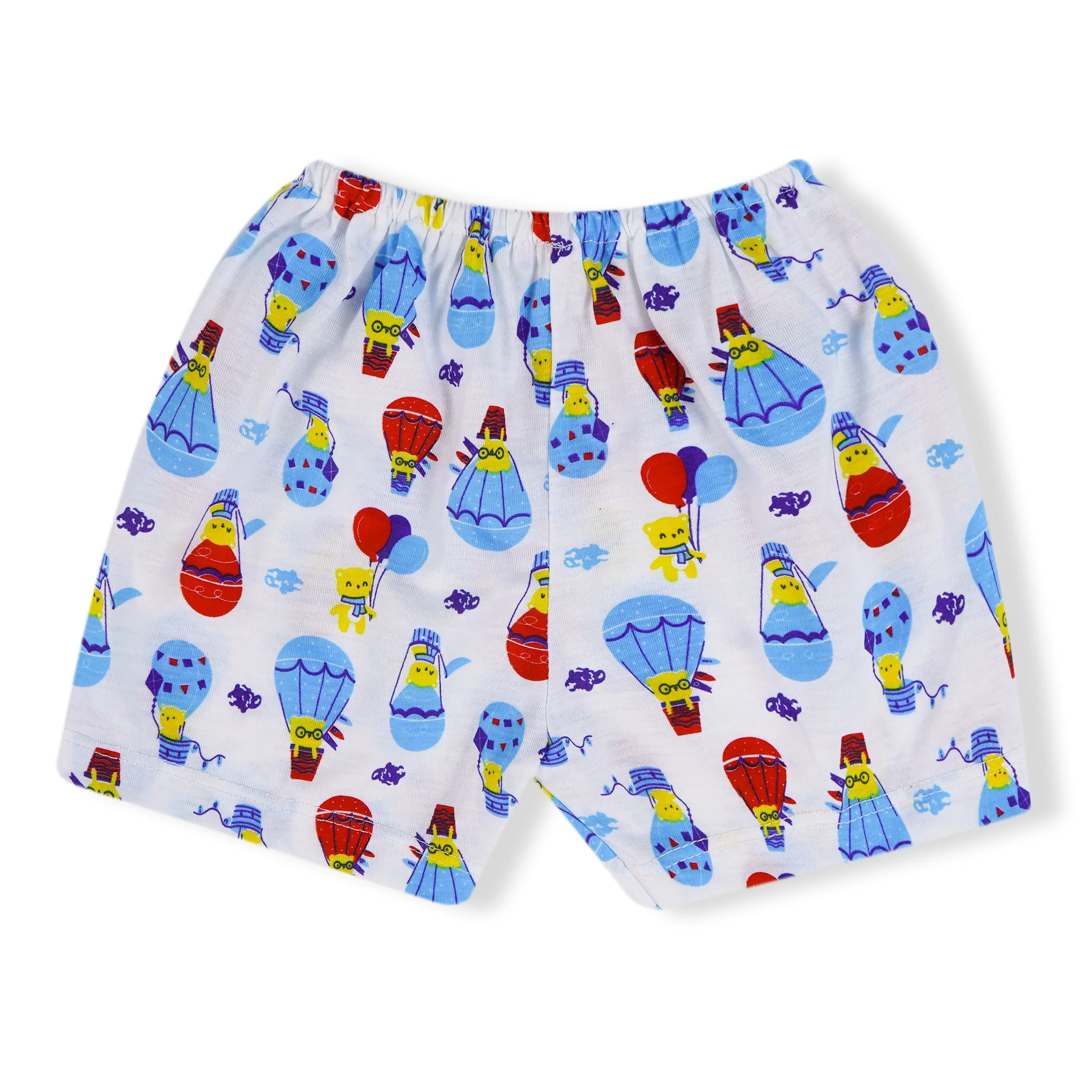 Baby Cotton Half Sleeves Sleepsuit Hot Air Balloon Blue (0-3 Months) - Sunshine - Image 6