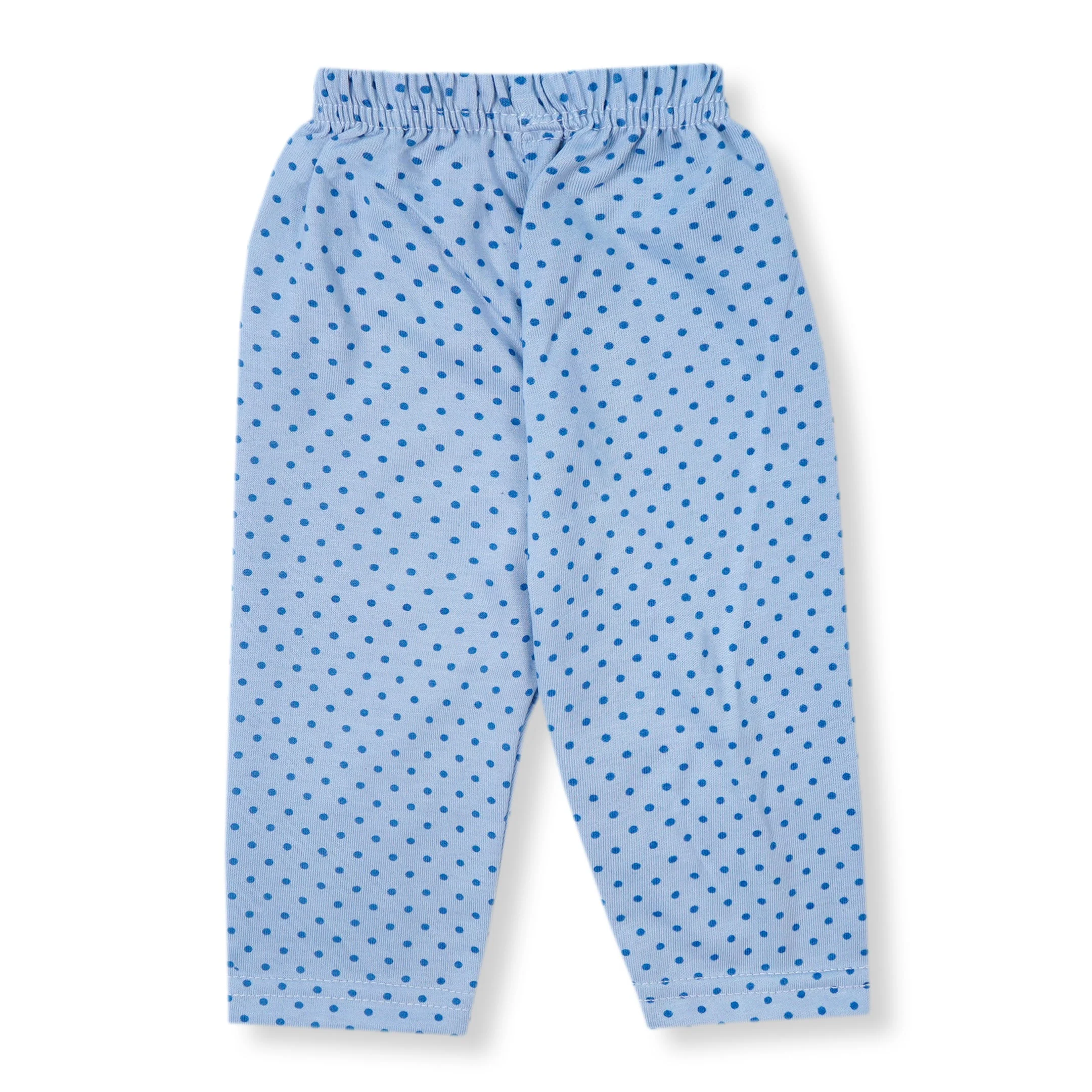 Baby Cotton Sleepsuit Polka Dots Blue - Sunshine - Image 7