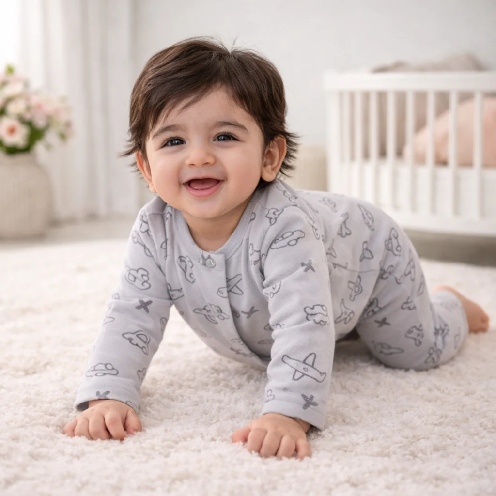 Baby Cotton Sleepsuit Set Rocket Grey - Sunshine - Image 2