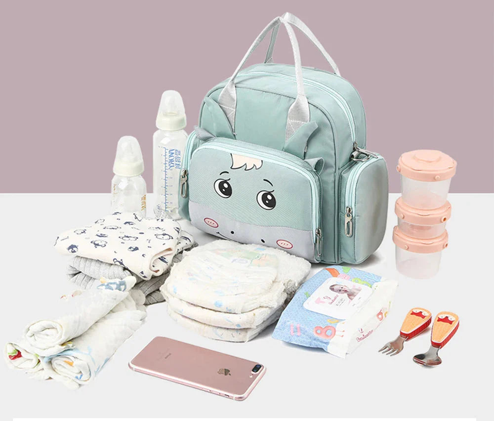 Baby Diaper Backpack Moo Pink - Sunshine - Image 11