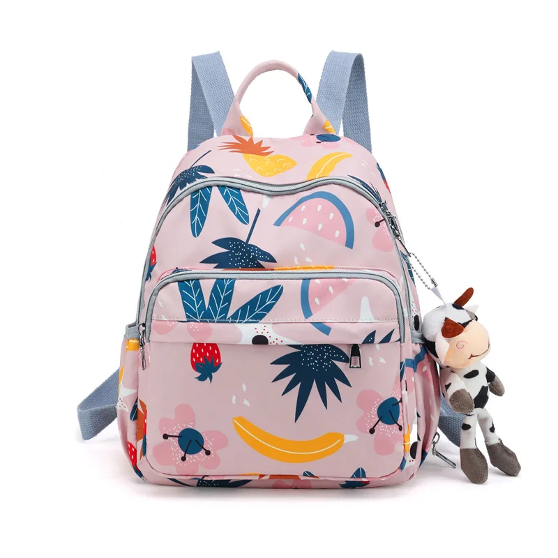 Baby Diaper Backpack (Waterproof) Fruits Baby Pink - Sunshine