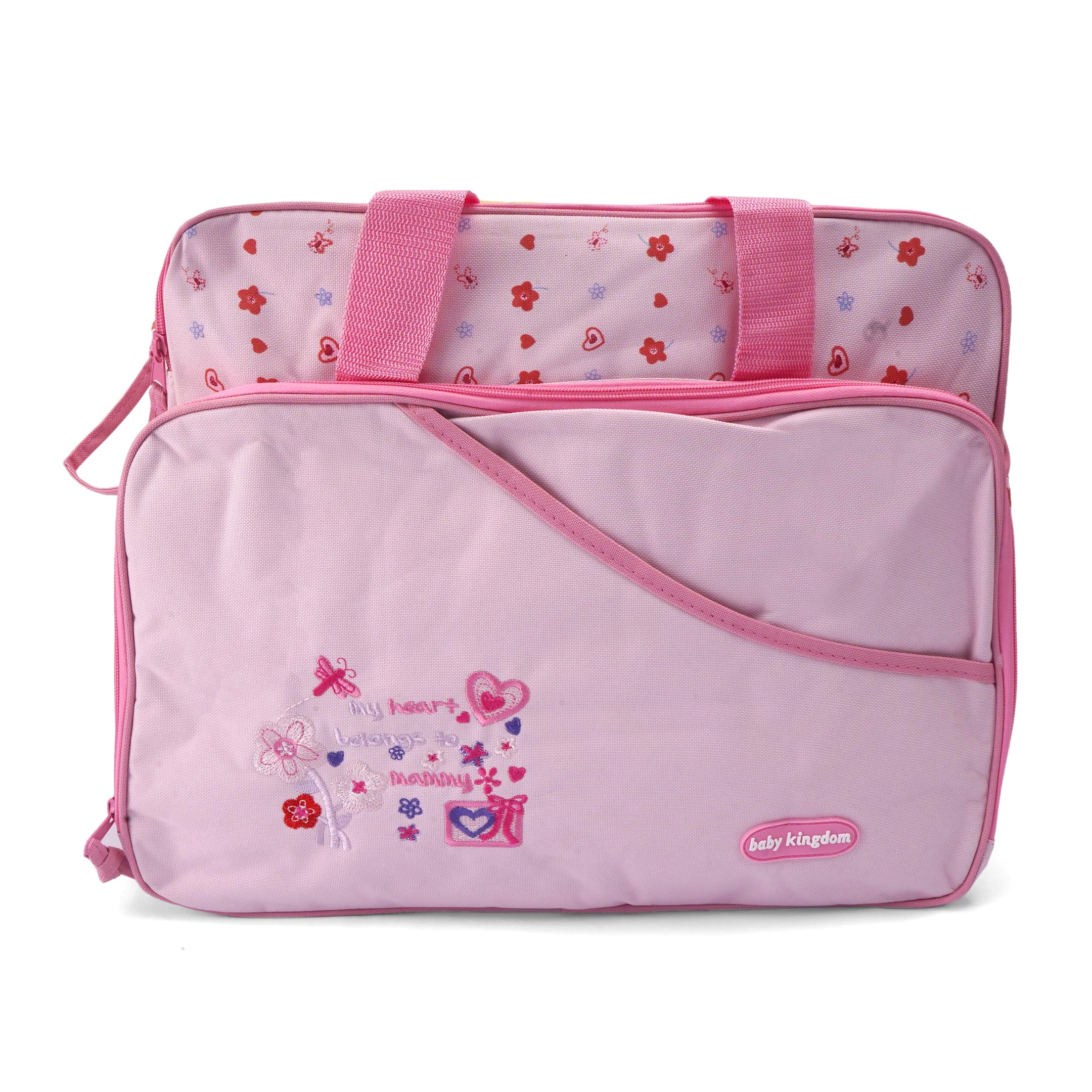 Baby Diaper Bag 3Pcs Heart Pink - Sunshine - Image 3