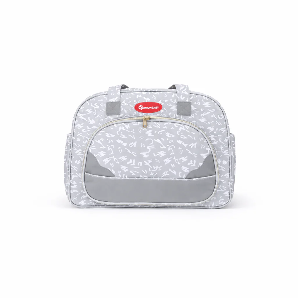 Baby Diaper Bag Alphabets Grey - Sunshine