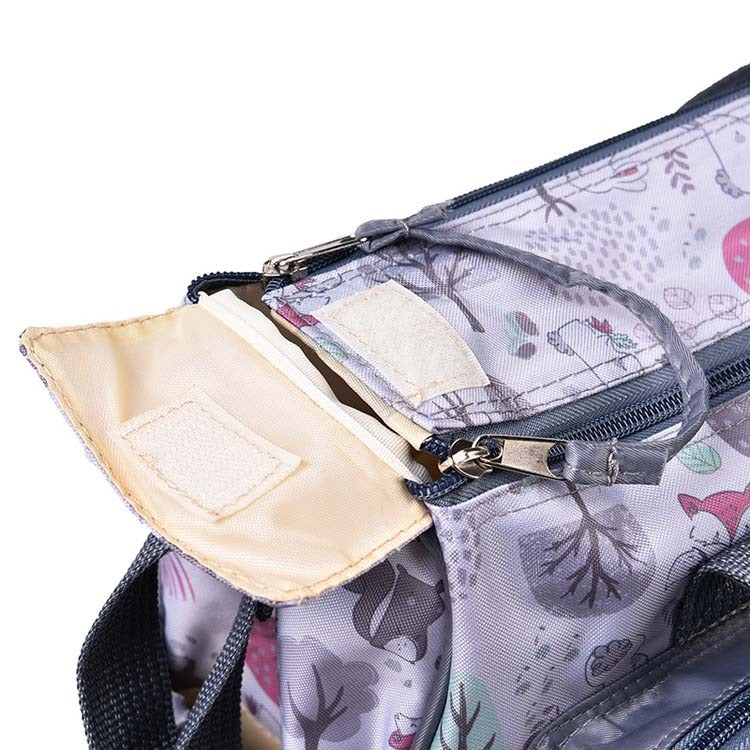 Baby Diaper Bag Animals Brown (H9.5" X W11.5") - Sunshine - Image 4