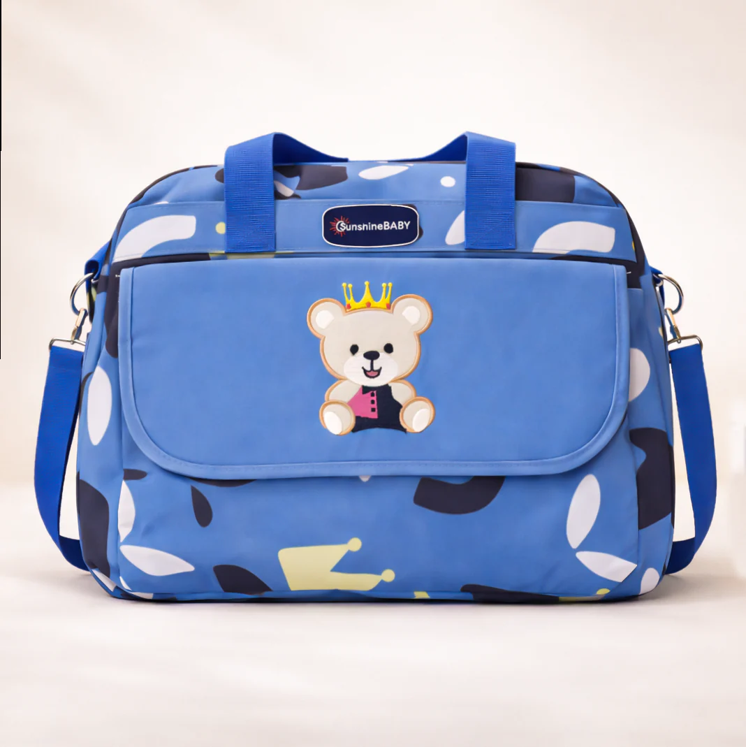 Baby Diaper Bag Bear Blue - Sunshine