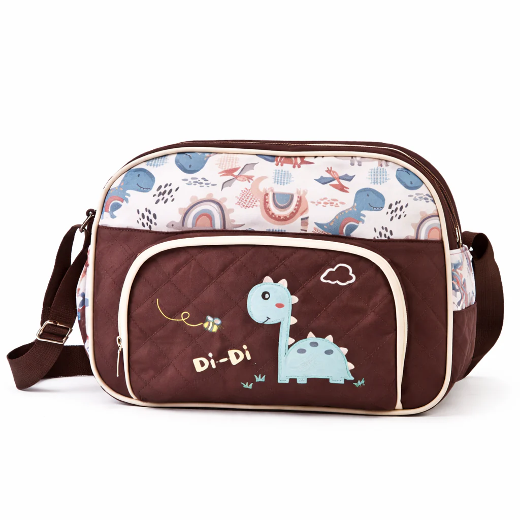 Baby Diaper Bag Dino Brown - Sunshine