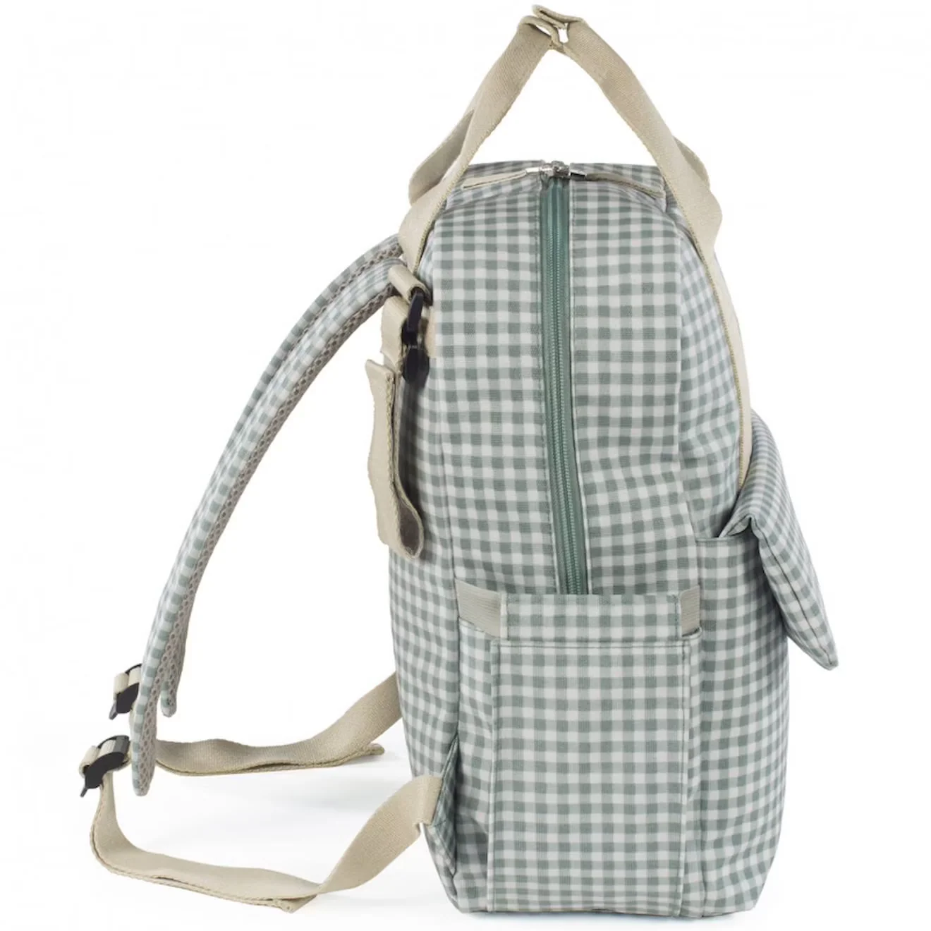 Baby Diaper Bag Dots Green - Momease - Image 5