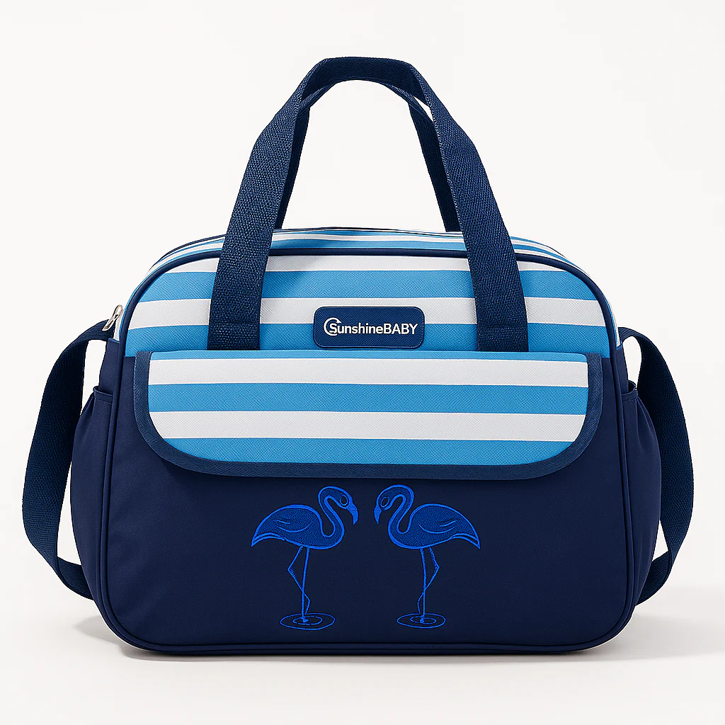 Baby Diaper Bag Flamingo Blue (Small) - Sunshine
