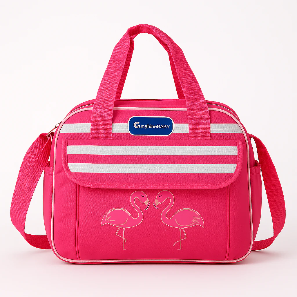 Baby Diaper Bag Flamingo Pink (Small) - Sunshine