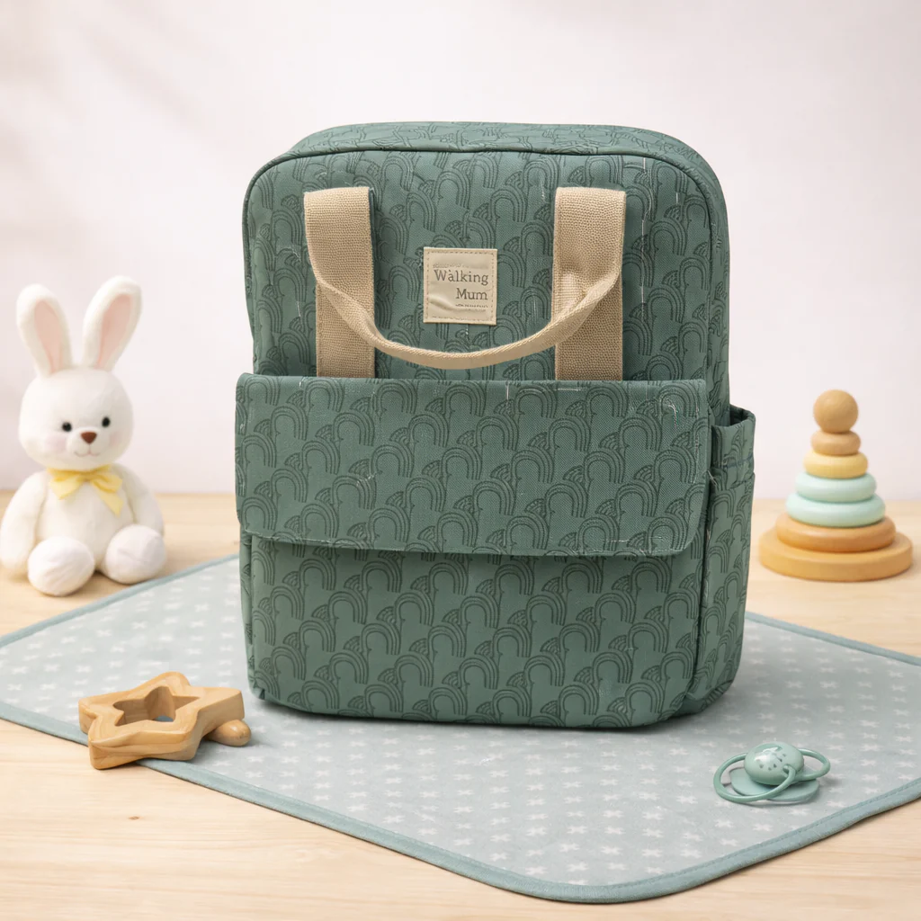 Baby Diaper Bag Green - Momease
