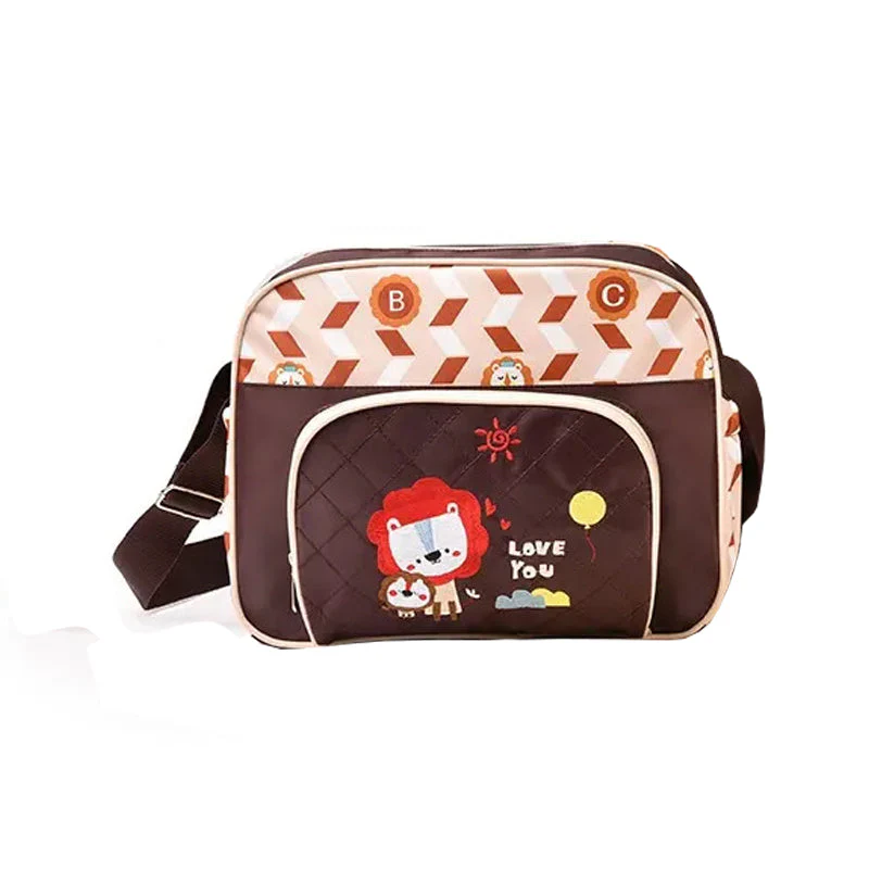 Baby Diaper Bag Lion Brown (H10.5" X W12.5") - Sunshine