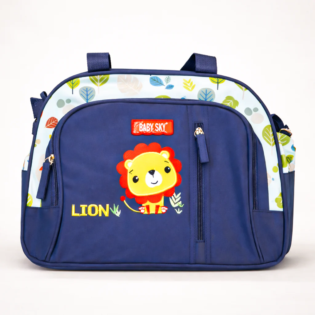 Baby Diaper Bag Lion Navy Blue - Sunshine