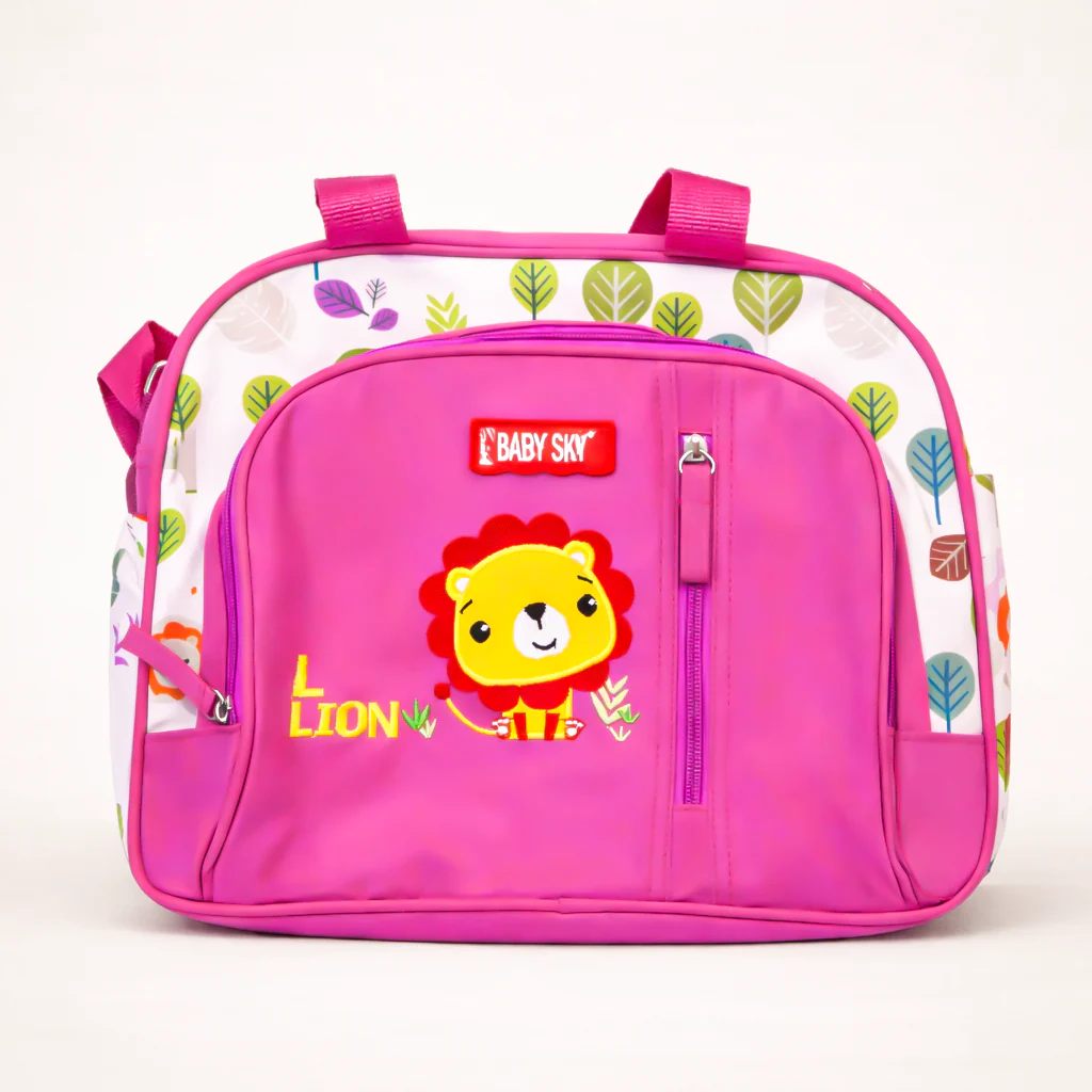 Baby Diaper Bag Lion Pink - Sunshine