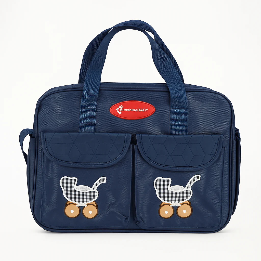 Baby Diaper Bag Pram Navy Blue - Sunshine