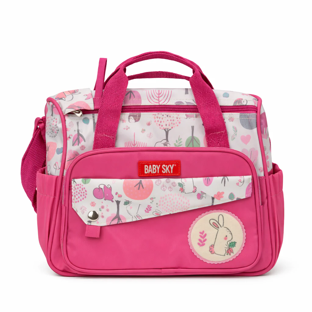 Baby Diaper Bag Rabbit Pink Sky - Sunshine
