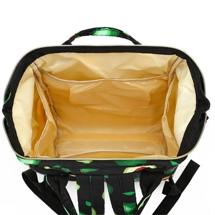 Baby Diaper Bag (Waterproof) Avocado Black - Momease - Image 8