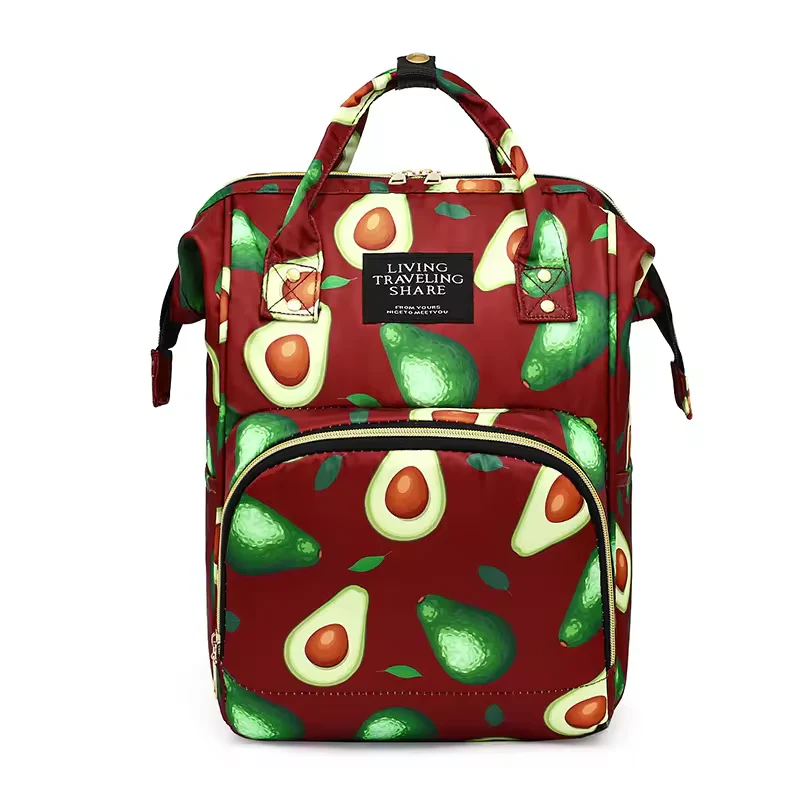 Baby Diaper Bag (Waterproof) Avocado Brown - Momease