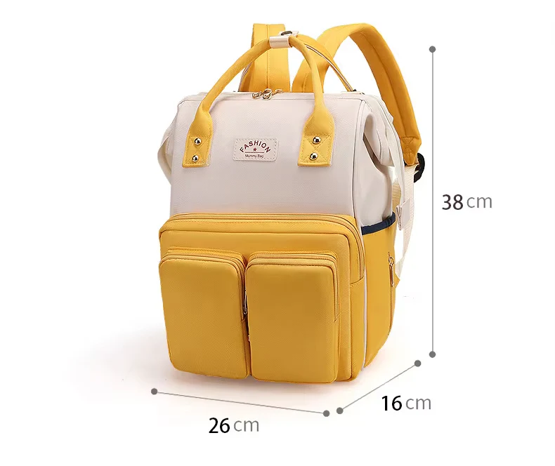 Baby Diaper Bag (Waterproof) Black - Sunshine - Image 2