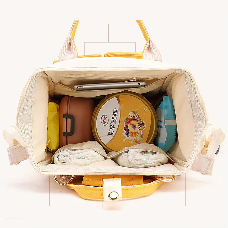 Baby Diaper Bag (Waterproof) Black - Sunshine - Image 7