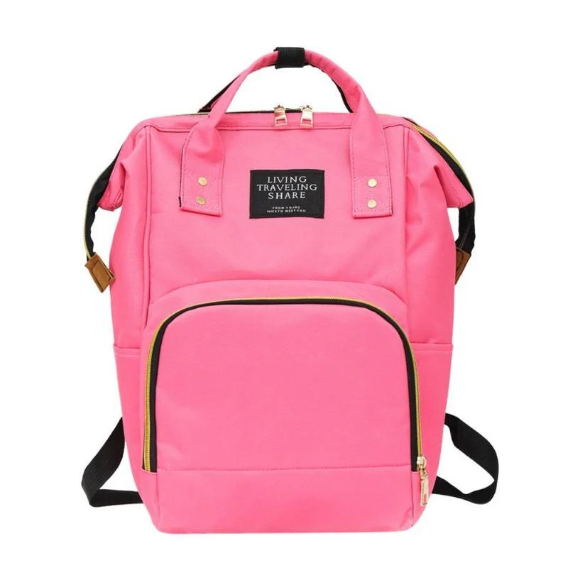 Baby Diaper Bag (Waterproof) Dark Pink - Sunshine