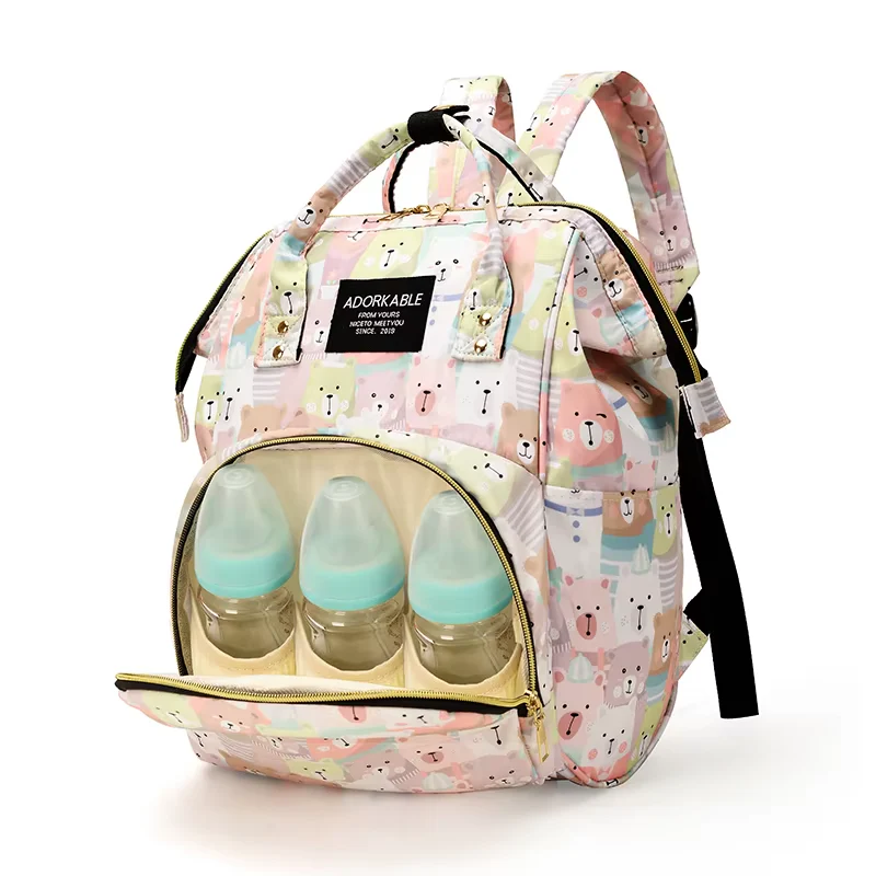 Baby Diaper Bag (Waterproof) Deer White - Momease - Image 11