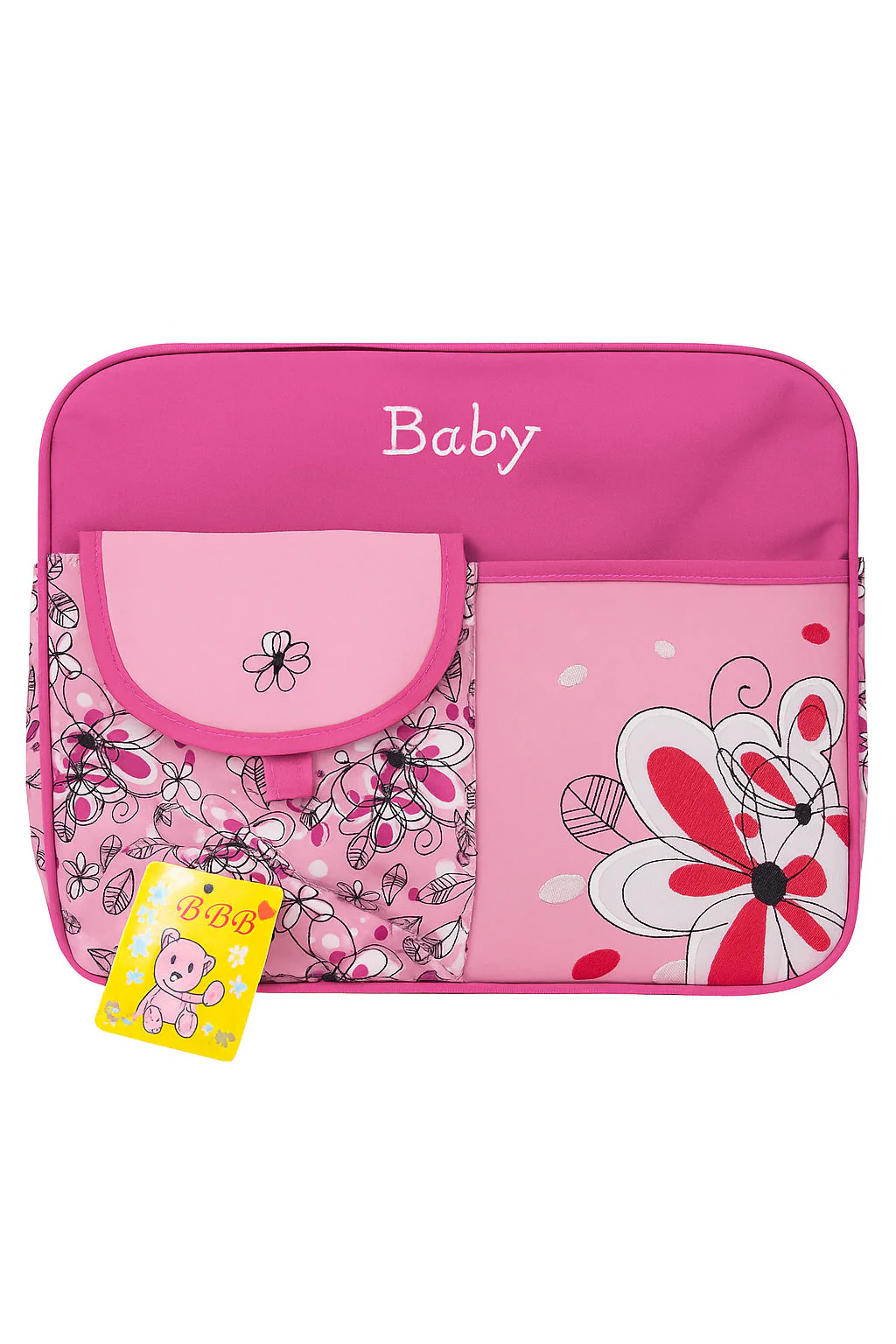 Baby Diaper Bag (Waterproof) Flower Pink - Sunshine