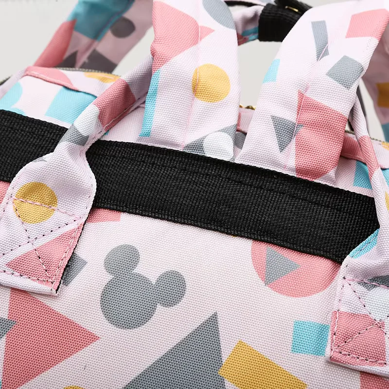 Baby Diaper Bag (Waterproof) Geometric Blue - Momease - Image 9