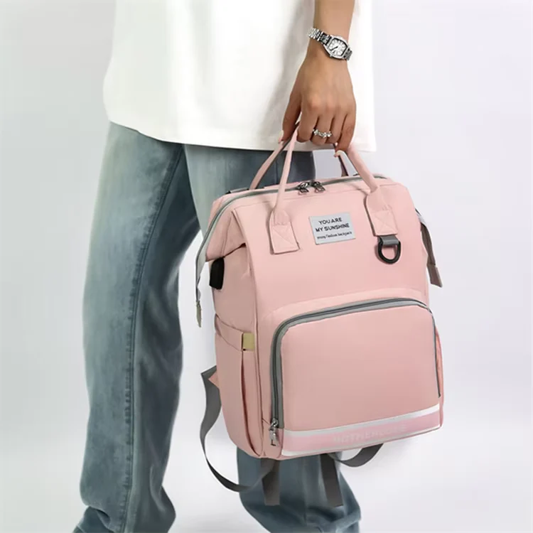 Baby Diaper Bag (Waterproof) Green - Sunshine - Image 3