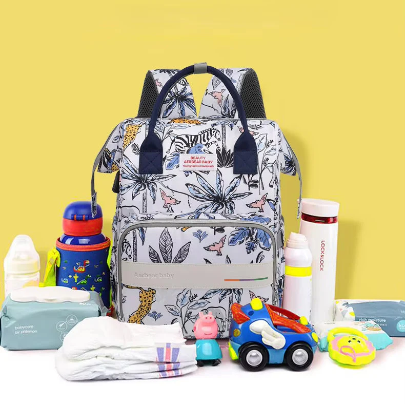 Baby Diaper Bag (Waterproof) Horse & Trees - Sunshine - Image 2