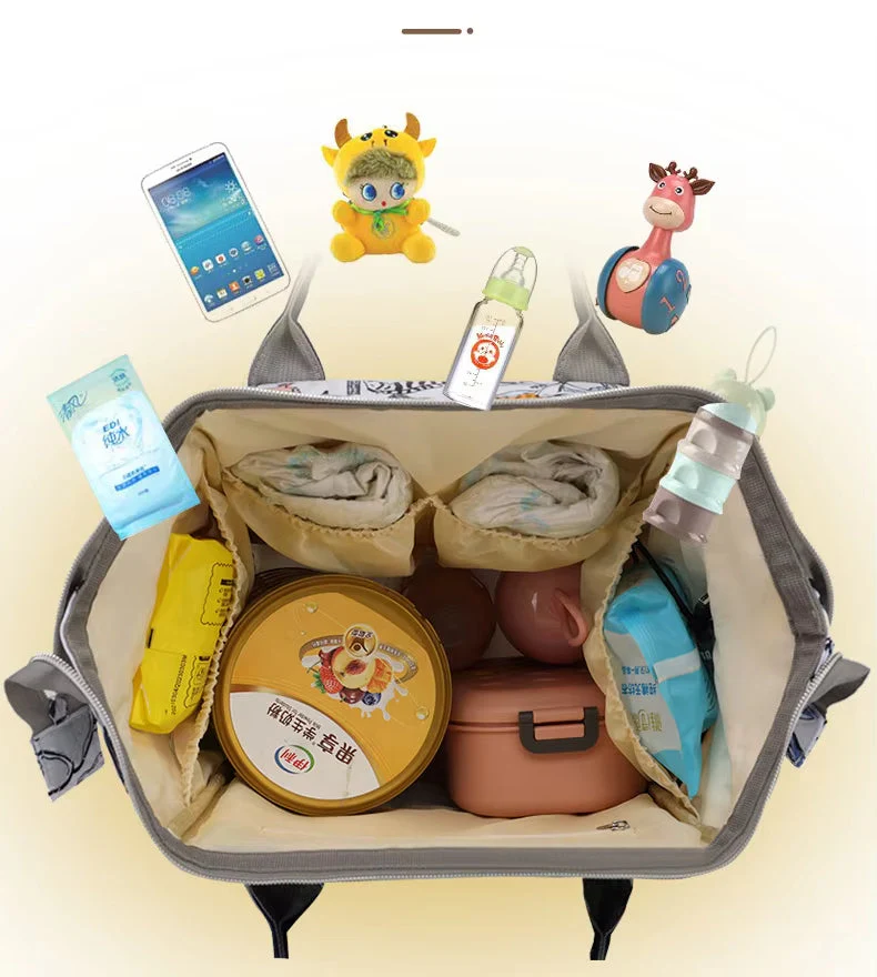 Baby Diaper Bag (Waterproof) Horse & Trees - Sunshine - Image 3