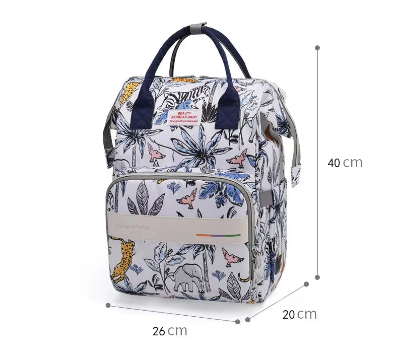 Baby Diaper Bag (Waterproof) Horse & Trees - Sunshine - Image 7