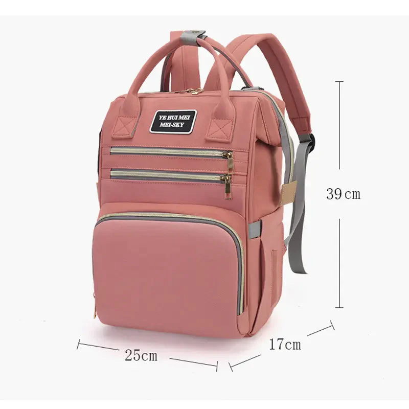 Baby Diaper Bag (Waterproof) Light Purple - Sunshine - Image 2