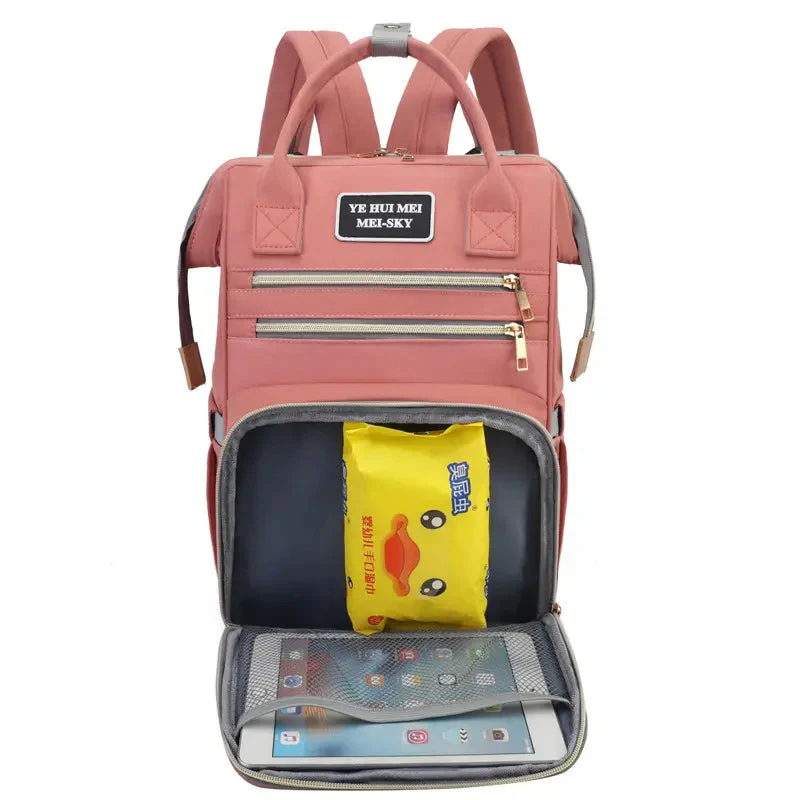 Baby Diaper Bag (Waterproof) Light Purple - Sunshine - Image 3
