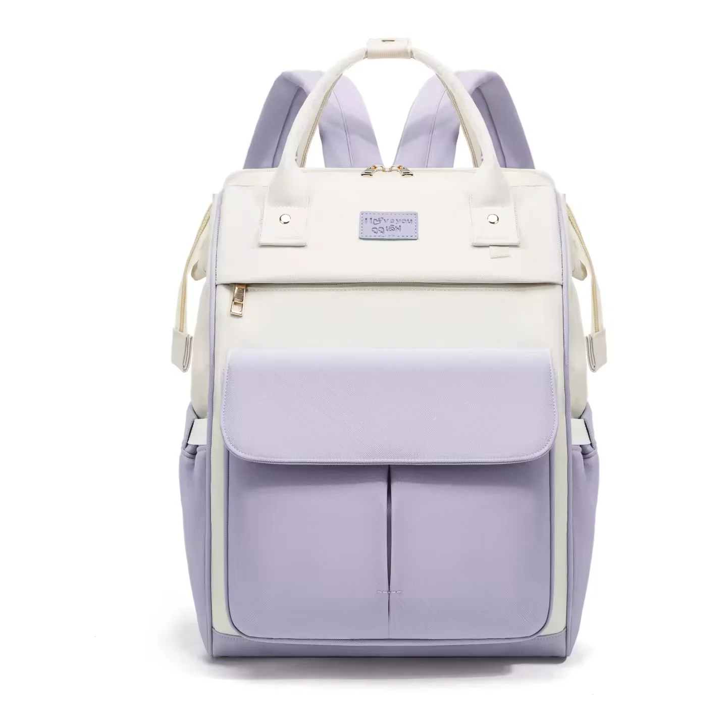 Baby Diaper Bag (Waterproof) Love Purple - Sunshine