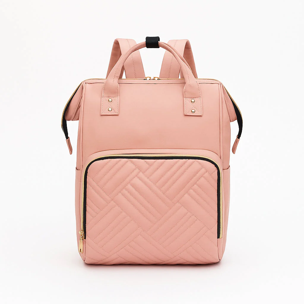 Baby Diaper Bag (Waterproof) Pattern Peach - Sunshine