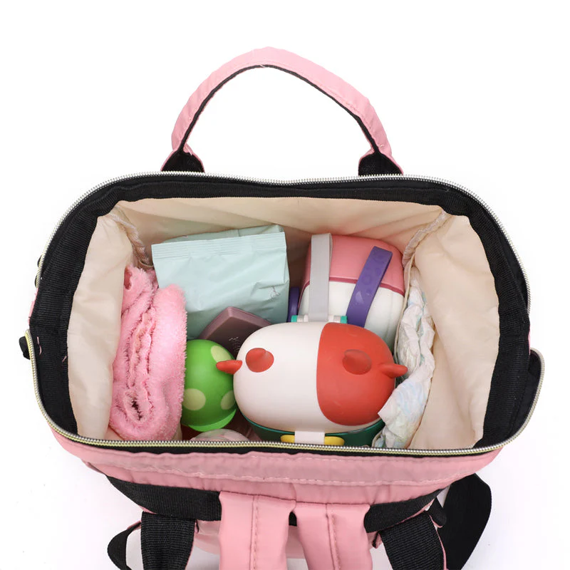 Baby Diaper Bag (Waterproof) Pattern Peach - Sunshine - Image 4