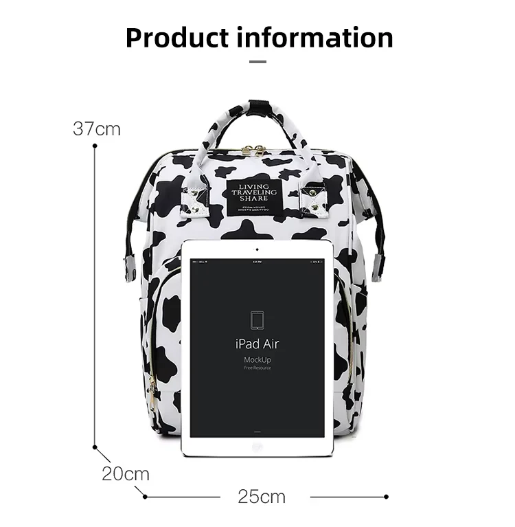 Baby Diaper Bag (Waterproof) Pattern Purple - Momease - Image 7