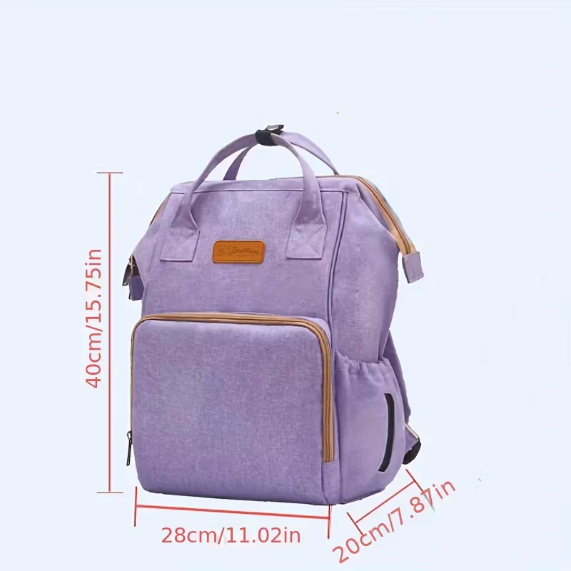 Baby Diaper Bag (Waterproof) Peach - Sunshine - Image 2
