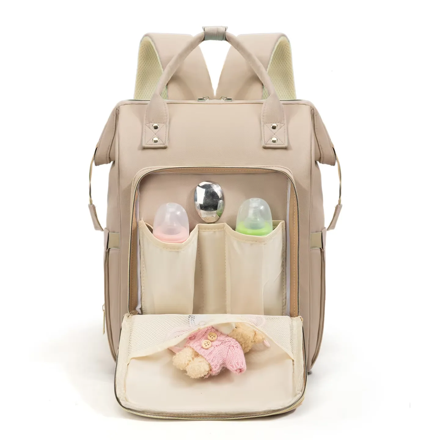 Baby Diaper Bag (Waterproof) Pink - Sunshine - Image 2