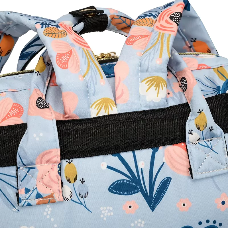 Baby Diaper Bag (Waterproof) Printed Blue - Sunshine - Image 2