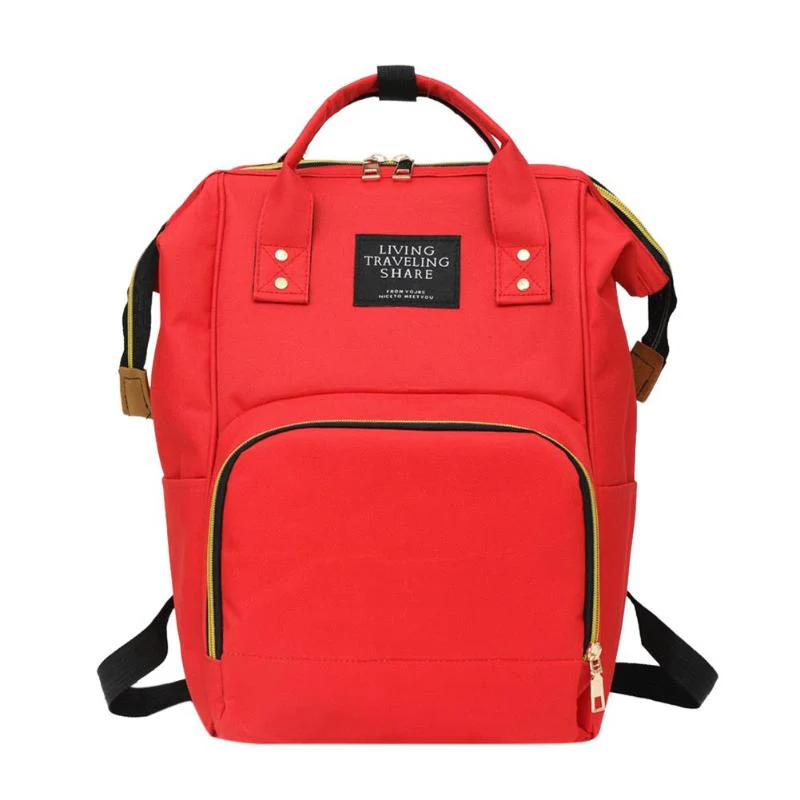 Baby Diaper Bag (Waterproof) Red - Sunshine
