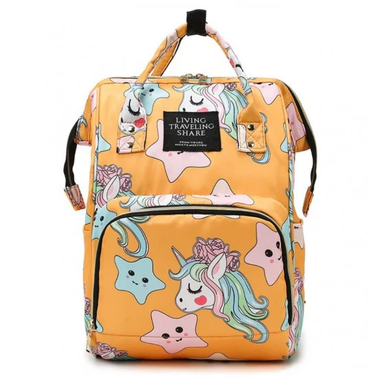 Baby Diaper Bag (Waterproof) Starfish Orange - Momease