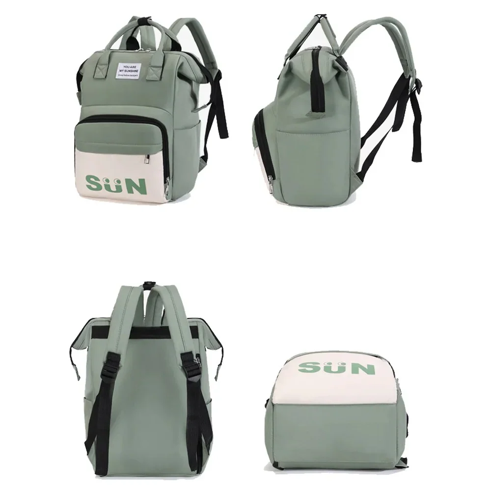 Baby Diaper Bag (Waterproof) Sun Peach - Sunshine - Image 4